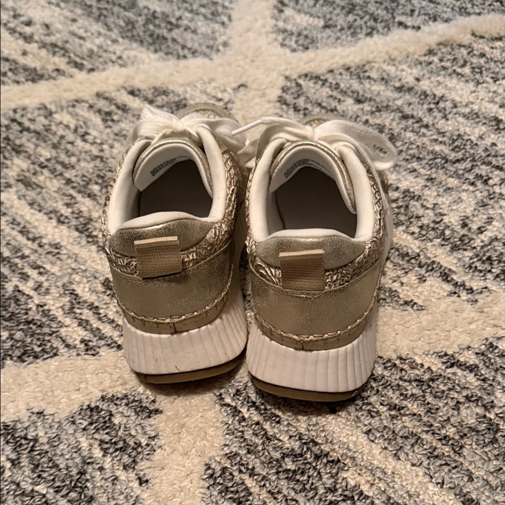 Universal Thread Metallic Gold Platform Sneakers - image 3